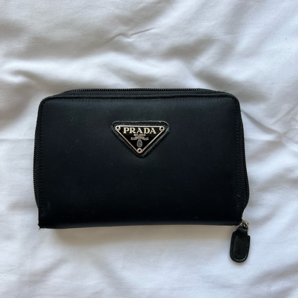 Prada nylon wallet